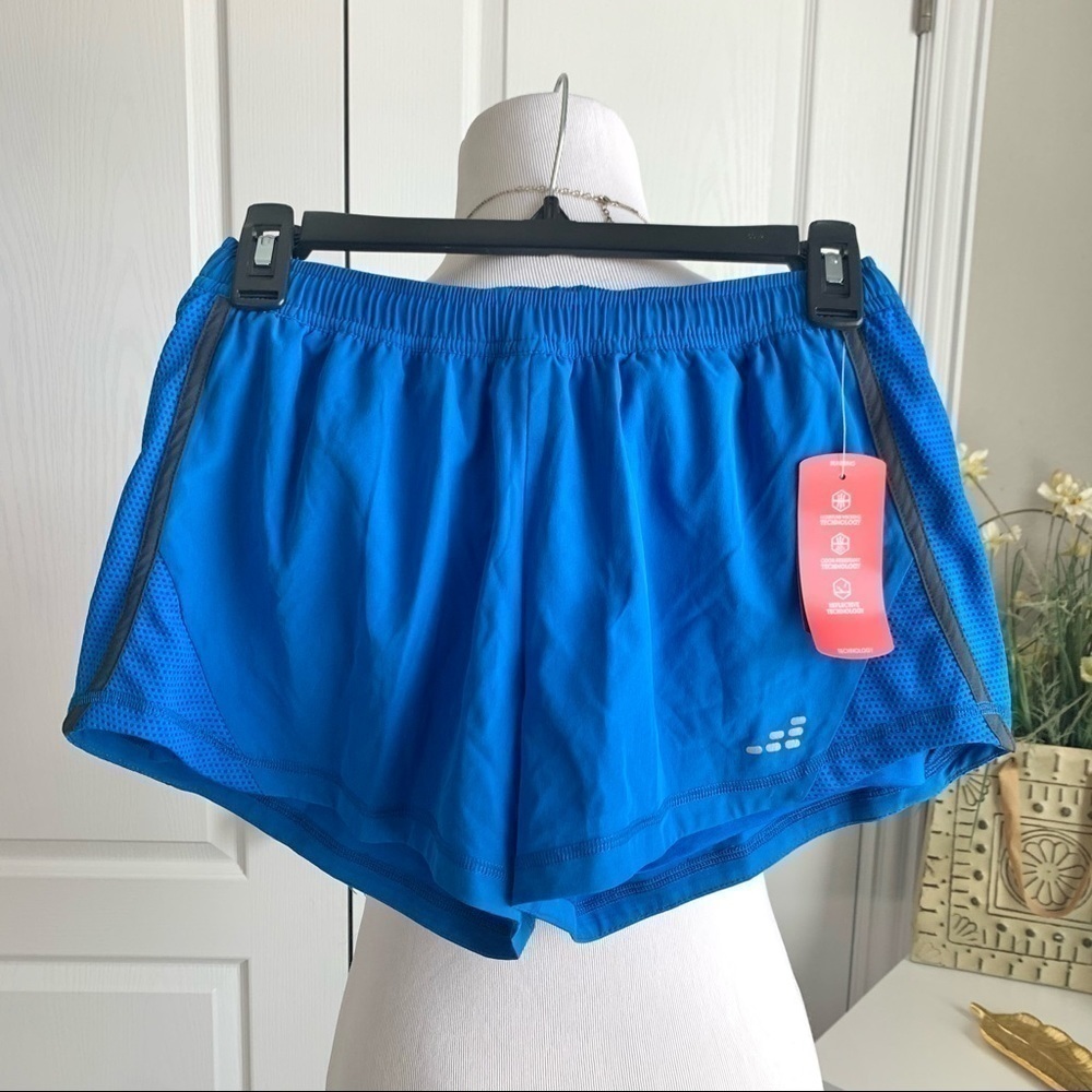 NWT BCG Athletic Running Shorts Size Small S Blue Lined Track‎ Workout